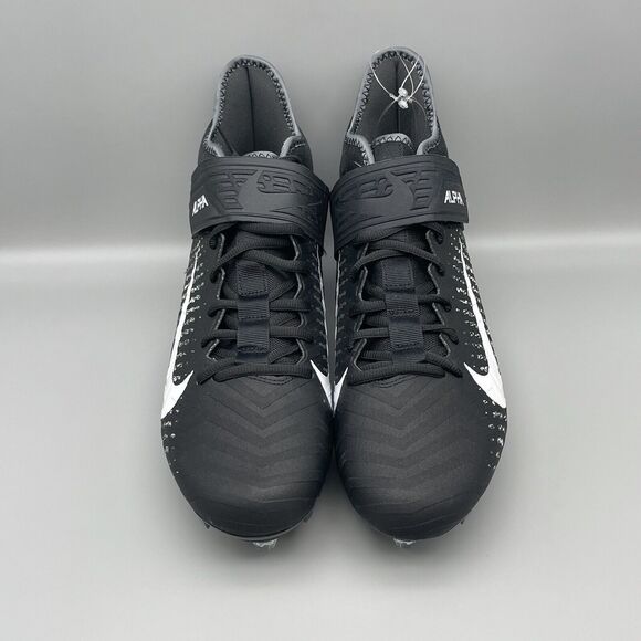 Nike Alpha Menace Pro 2 Football Cleats Black White Men's Size 11 CK4277-001 NEW - Picture 3 of 9